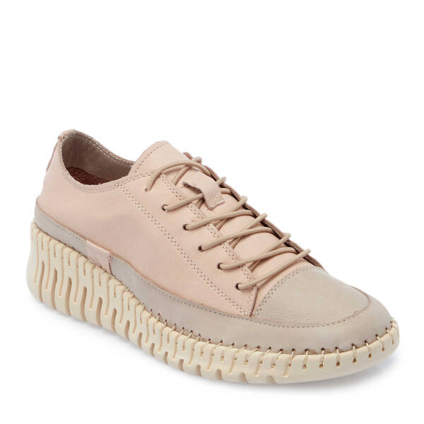 Pudra Hakiki Deri Kadın Sneaker - K25I1AY68009-A67 - 2