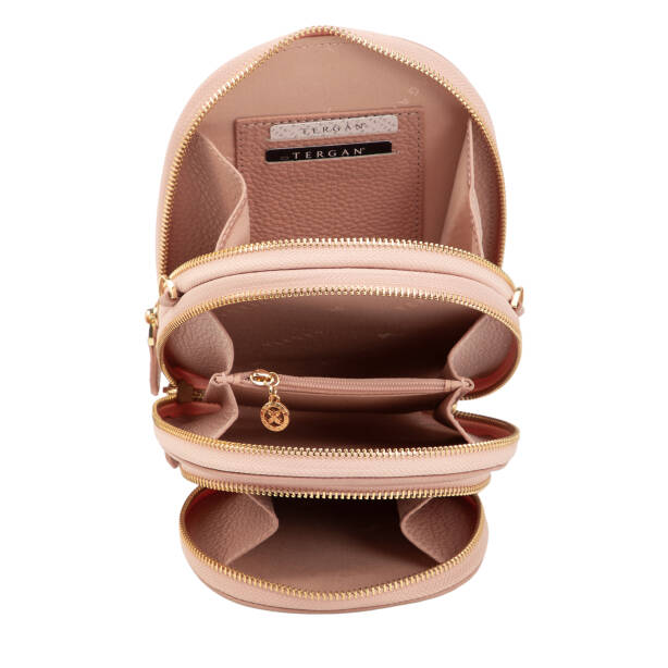 Pudra Hakiki Deri Kadın Çapraz Askılı Çanta - S26Y1BC80430-S94 - 4