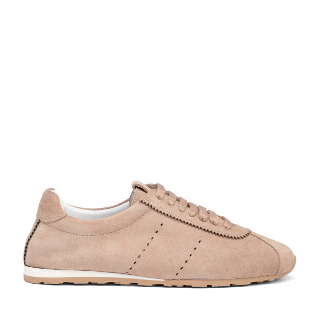 Pudra Hakiki Süet Deri Kadın Sneaker - K25I1AY68063-A47 