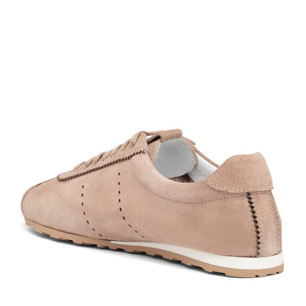 Pudra Hakiki Süet Deri Kadın Sneaker - K25I1AY68063-A47 - 4