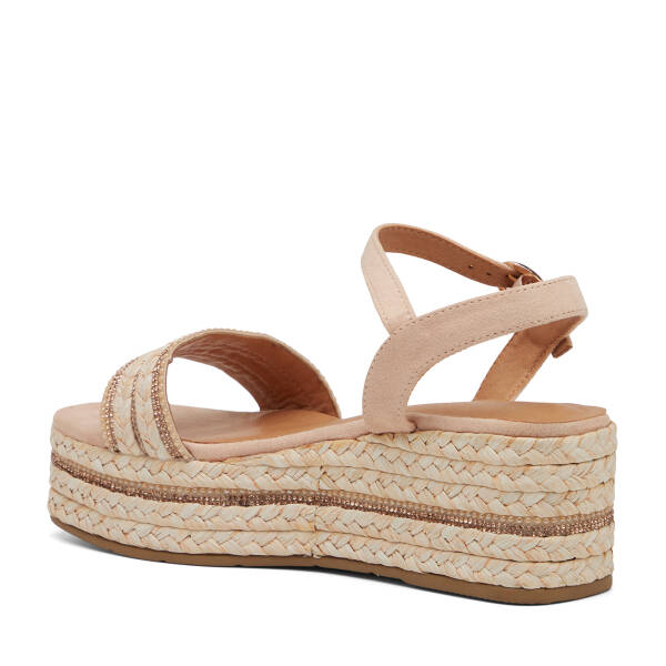 Pudra Tekstil Kadın Sandalet - K26Y1SN68720-O6K - 4