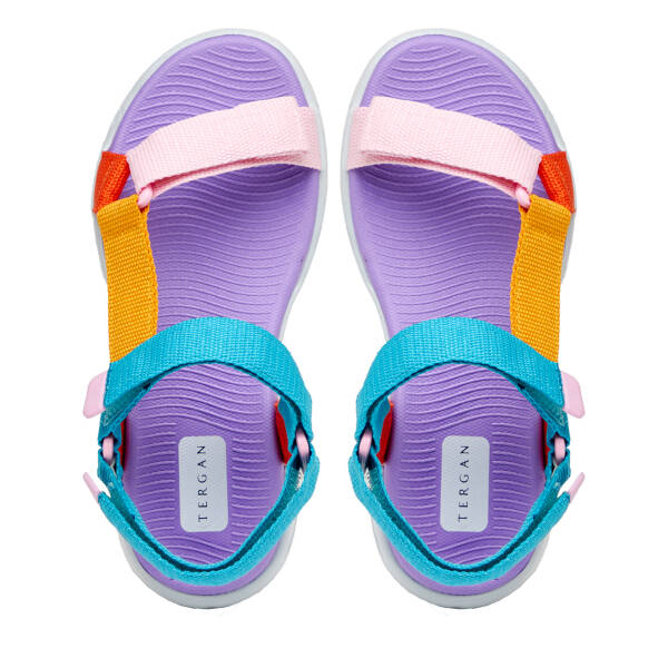 Renkli Tekstil Kadın Sandalet - K25Y1SN67866-U5P - 5