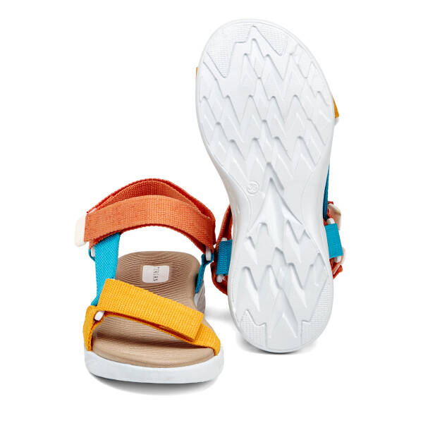 Renkli Tekstil Kadın Sandalet - K25Y1SN67866-U5Q - 4
