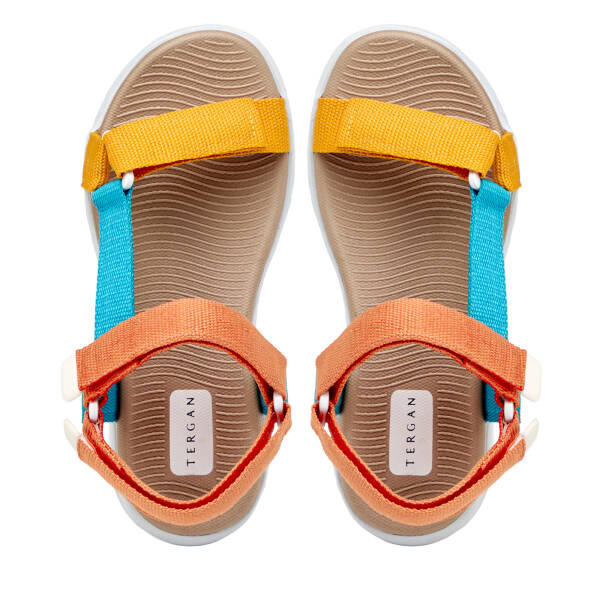 Renkli Tekstil Kadın Sandalet - K25Y1SN67866-U5Q - 5