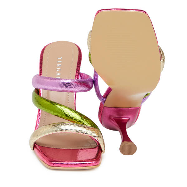 Renkli Vegan Kadın Terlik - K25Y1TR67831-U4W - 4