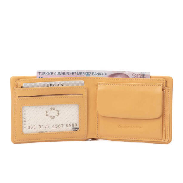 Sarı Hakiki Deri Erkek Cüzdan - S1CE00001590-J7G - Tergan