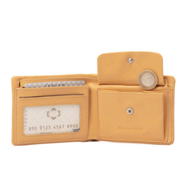 Sarı Hakiki Deri Erkek Cüzdan - S1CE00001590-J7G - 3