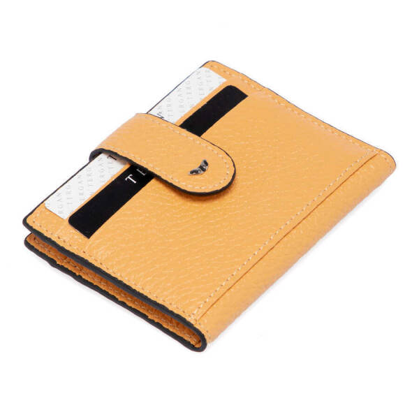 Sarı Deri Erkek Kredi Kartlık - S1KK00001617-H28 - 1