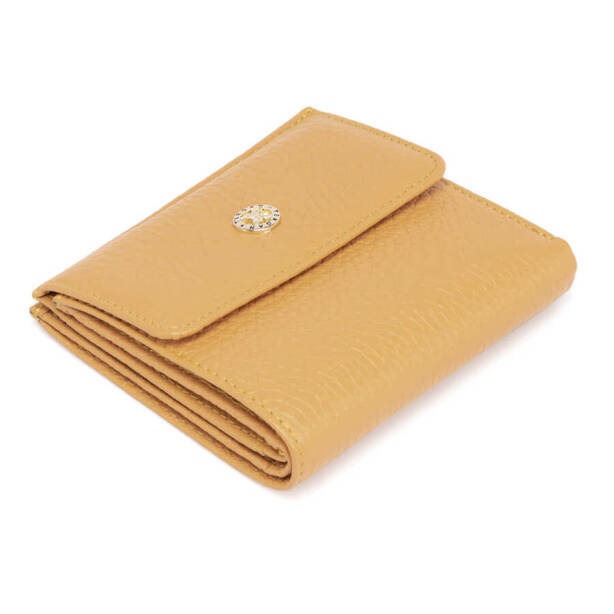 Sarı Hakiki Deri Kadın Cüzdan - S1CB00005627-H28 