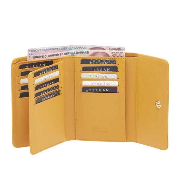 Sarı Deri Kadın Cüzdan - S1CB00005788-E96 - 2