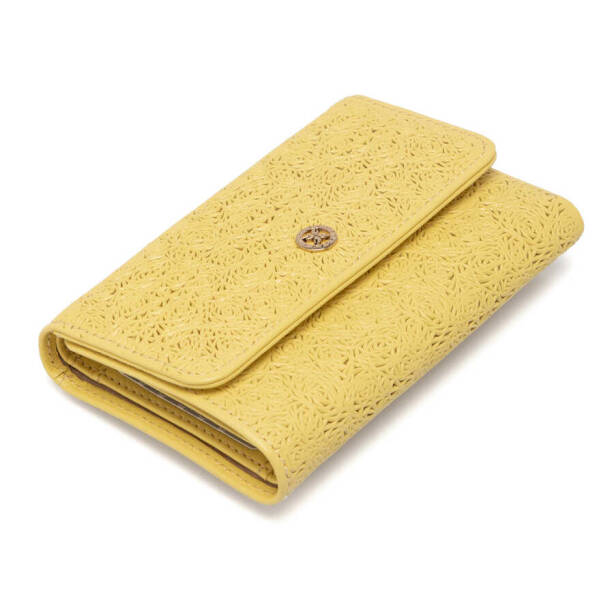 Sarı Deri Kadın Cüzdan - S1CB00005788-L5E 