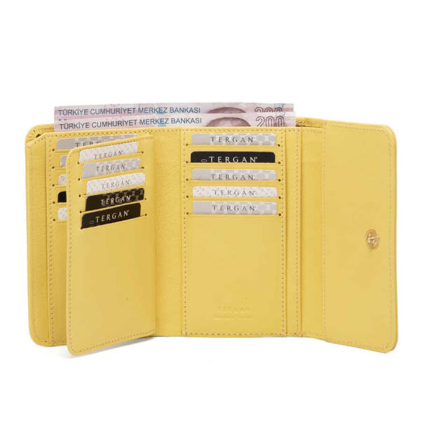 Sarı Deri Kadın Cüzdan - S1CB00005788-L5E - 3