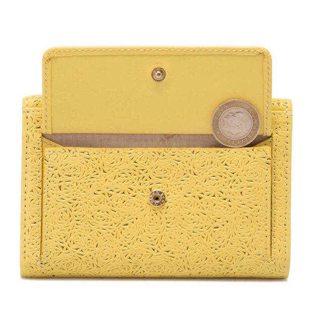 Sarı Deri Kadın Cüzdan - S1CB00005788-L5E - 5