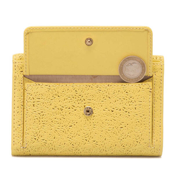 Sarı Deri Kadın Cüzdan - S1CB00005788-L5E - 5