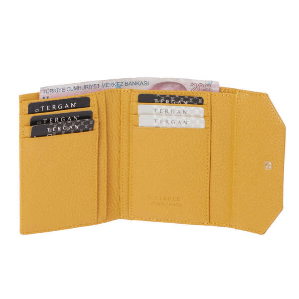 Sarı Hakiki Deri Kadın Cüzdan - S1CB00005809-H28 - 3