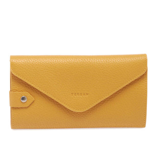 Sarı Deri Kadın Cüzdan - S1CB00005811-H28 - 2