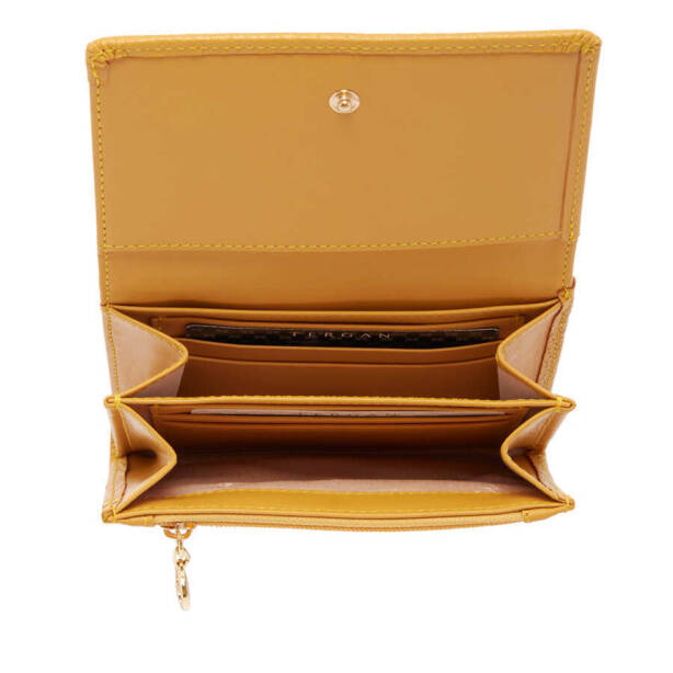 Sarı Deri Kadın Cüzdan - S1CB00005815-L6I - 3