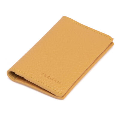  Sarı Deri Unisex Kredi Kartlık - S1KK00000266-H28 - 1