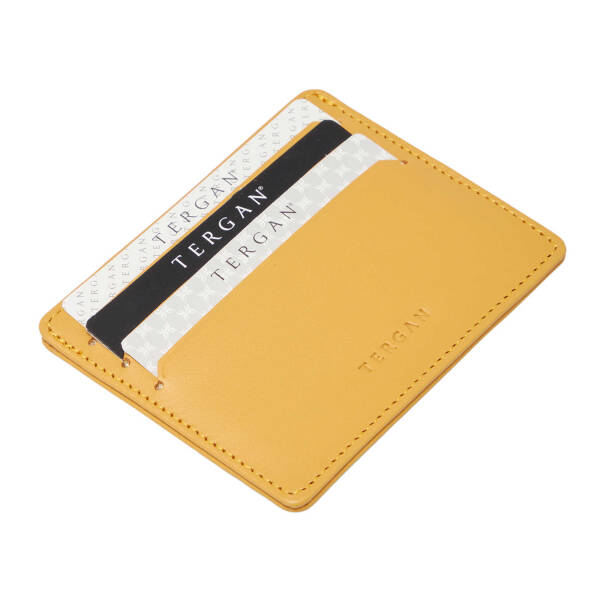 Sarı Hakiki Deri Unisex Kredi Kartlık - S1KK00001050-H5G - 1