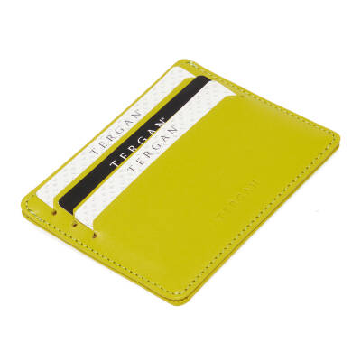  Sarı Deri Unisex Kredi Kartlık - S1KK00001050-T2K 