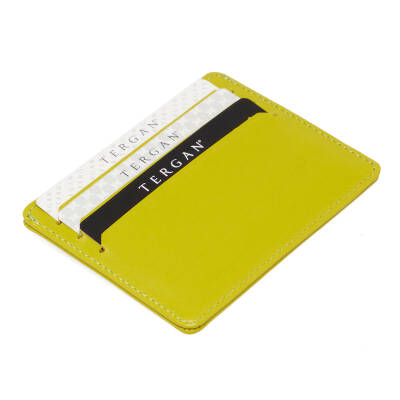  Sarı Deri Unisex Kredi Kartlık - S1KK00001050-T2K - 2