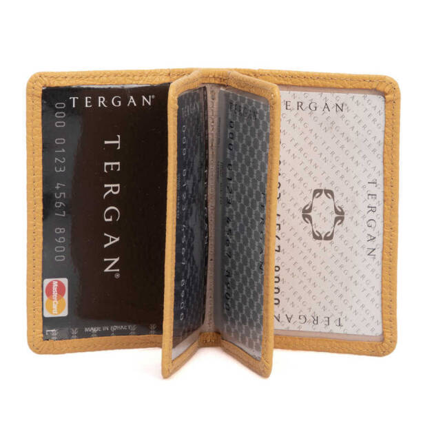 Sarı Deri Unisex Kredi Kartlık - S1KK00001601-H28 - 2