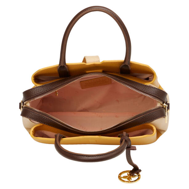 Sarı Hakiki Deri Kadın El Çantası - S26Y1BC80534-V3N - 4