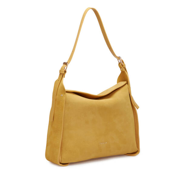 Sarı Hakiki Deri Kadın Omuz Çantası - S25K1BC80530-V2M - 2