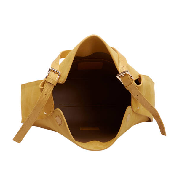 Sarı Hakiki Deri Kadın Omuz Çantası - S25K1BC80530-V2M - 4