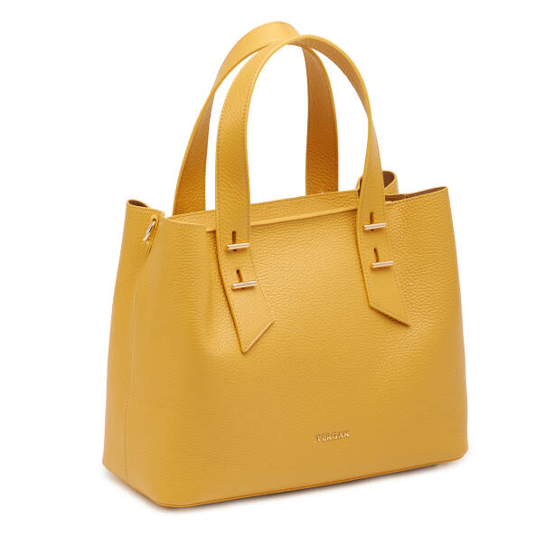 Sarı Hakiki Deri Kadın Omuz Çantası - S26Y1BC80485-H28 - 2