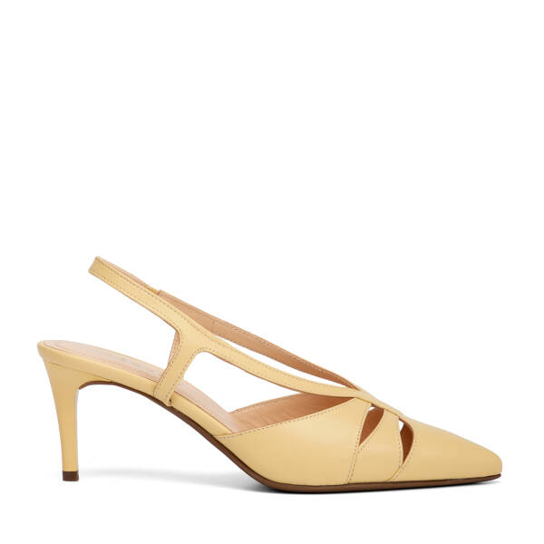 Sarı Hakiki Deri Kadın Stiletto - K26Y1AY68389-I3A - 1