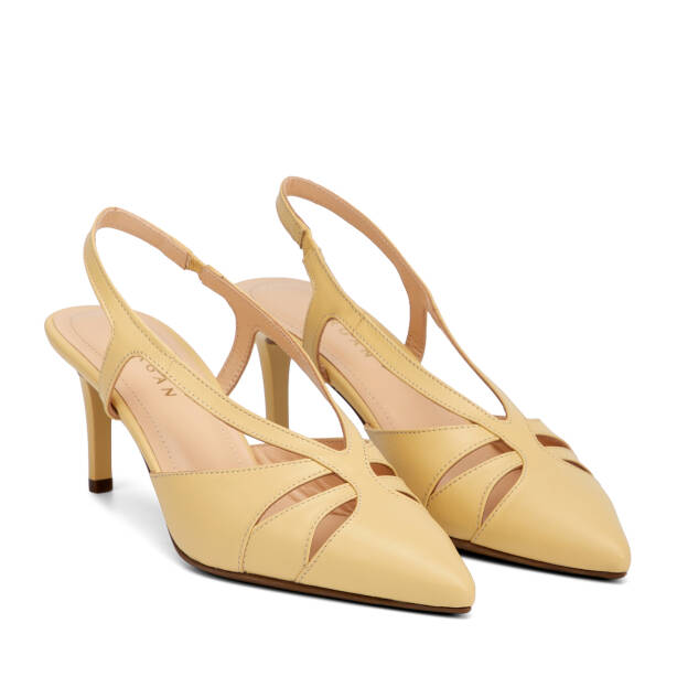 Sarı Hakiki Deri Kadın Stiletto - K26Y1AY68389-I3A - 2