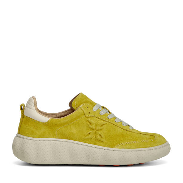 Sarı Hakiki Süet Deri Kadın Sneaker - K26I1AY68701-U28 