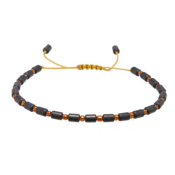 Sarı Hematit Unisex Bileklik - U1BLK0430037-R3X - 1