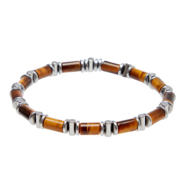 Sarı Kaplangözü Erkek Bileklik - E1BLK0410390-R3X - 1