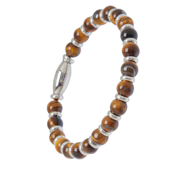 Sarı Kaplangözü Erkek Bileklik - E1BLK0410438-D92 - 2