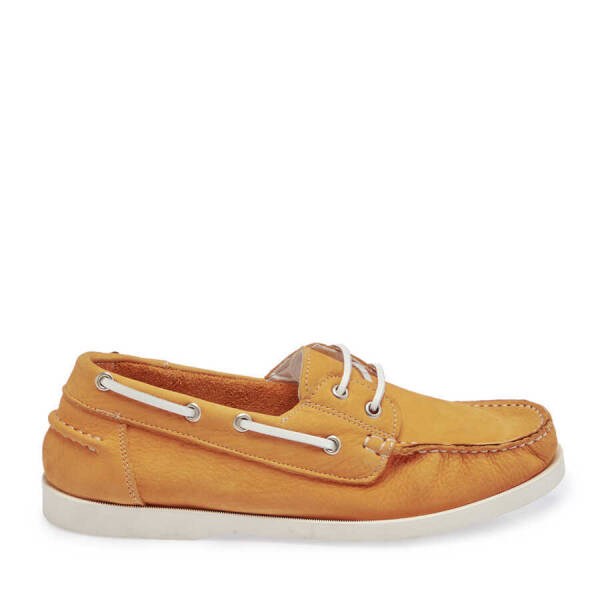 Sarı Nubuk Deri Kadın Loafer - K24I1AY67386-P4Q - 3