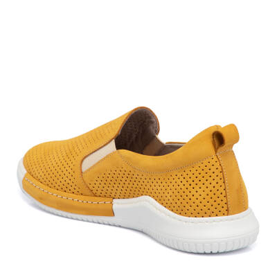  Sarı Nubuk Deri Kadın Sneaker - K21I1AY65394-P4Q - 2