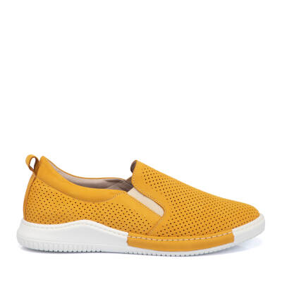  Sarı Nubuk Deri Kadın Sneaker - K21I1AY65394-P4Q - 3