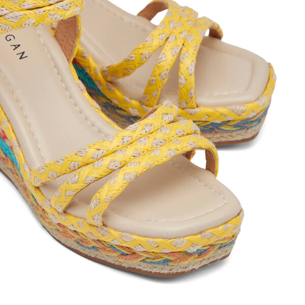 Sarı Tekstil Kadın Sandalet - K26Y1SN68726-L83 - 3