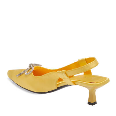  Sarı Tekstil Kadın Stiletto - K24I1AY67330-R21 - 2