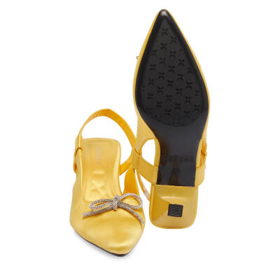 Sarı Tekstil Kadın Stiletto - K24I1AY67330-R21 - 4