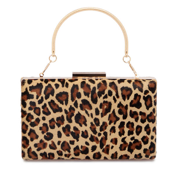 Sarı Tekstil Leopar Kadın Abiye Çanta - S25K1AB07929-T71 - Tergan