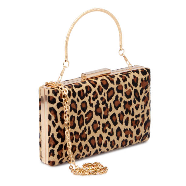 Sarı Tekstil Leopar Kadın Abiye Çanta - S25K1AB07929-T71 - 2