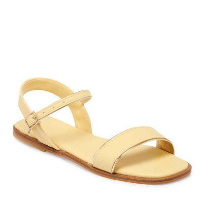 Sarı Vegan Kadın Sandalet - K24Y1SN67091-R87 