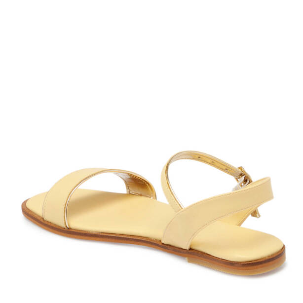 Sarı Vegan Kadın Sandalet - K24Y1SN67091-R87 - 2