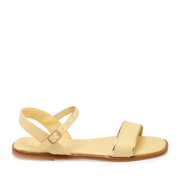 Sarı Vegan Kadın Sandalet - K24Y1SN67091-R87 - 3