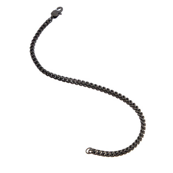 Siyah Çelik Erkek Bileklik - E1BLK0410324-D62 - 2