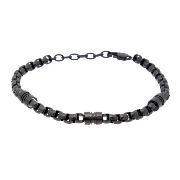 Siyah Çelik Erkek Bileklik - E1BLK0410337-D62 