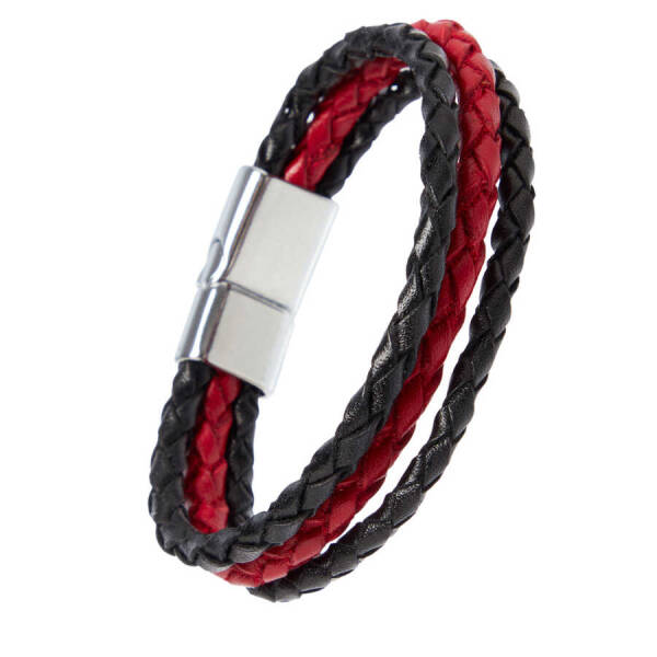 Siyah Deri Erkek Bileklik - E1BLK0410243-F1J - 2